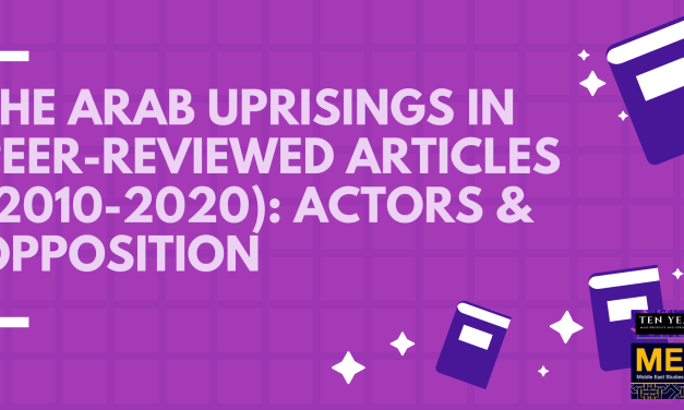 The Arab Uprisings in Peer-Reviewed Articles (2010-2020): Actors and Opposition