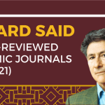 Edward Said in Peer-Reviewed Academic Journals (1979-2021)