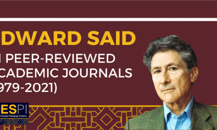 Edward Said in Peer-Reviewed Academic Journals (1979-2021)